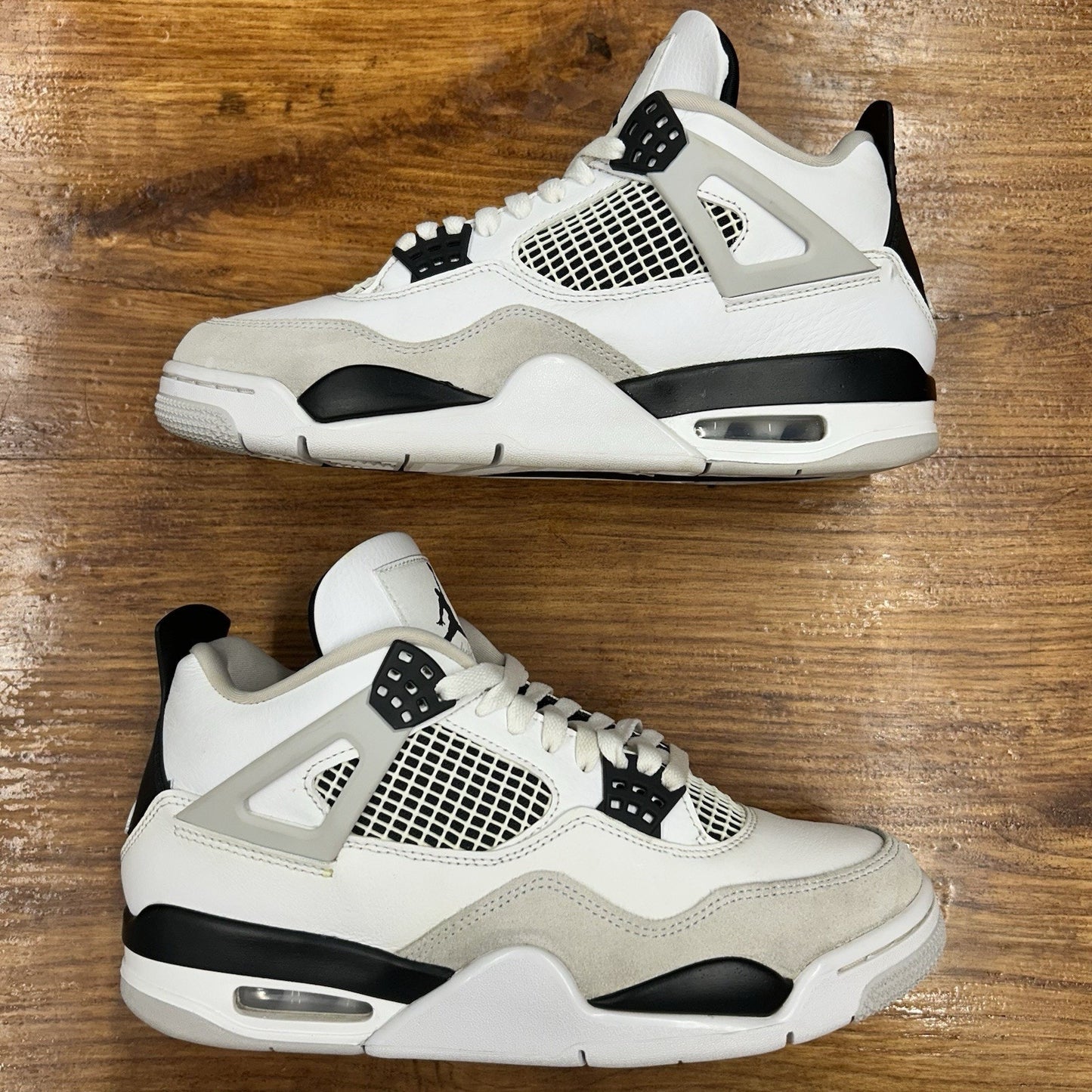 Size 9 - Jordan 4 Retro Mid Military Black Lightly Used