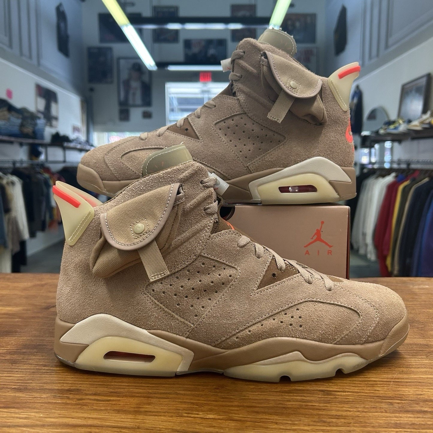 Size 13 - Jordan 6 x Travis Scott British Khaki