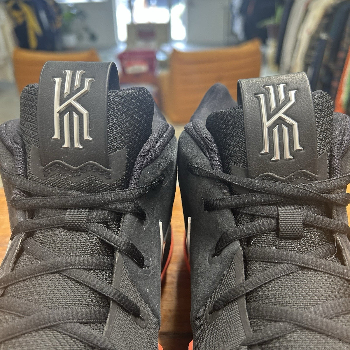 Size 12 - Nike Kyrie 4 Silver Orange Worn Once No Box