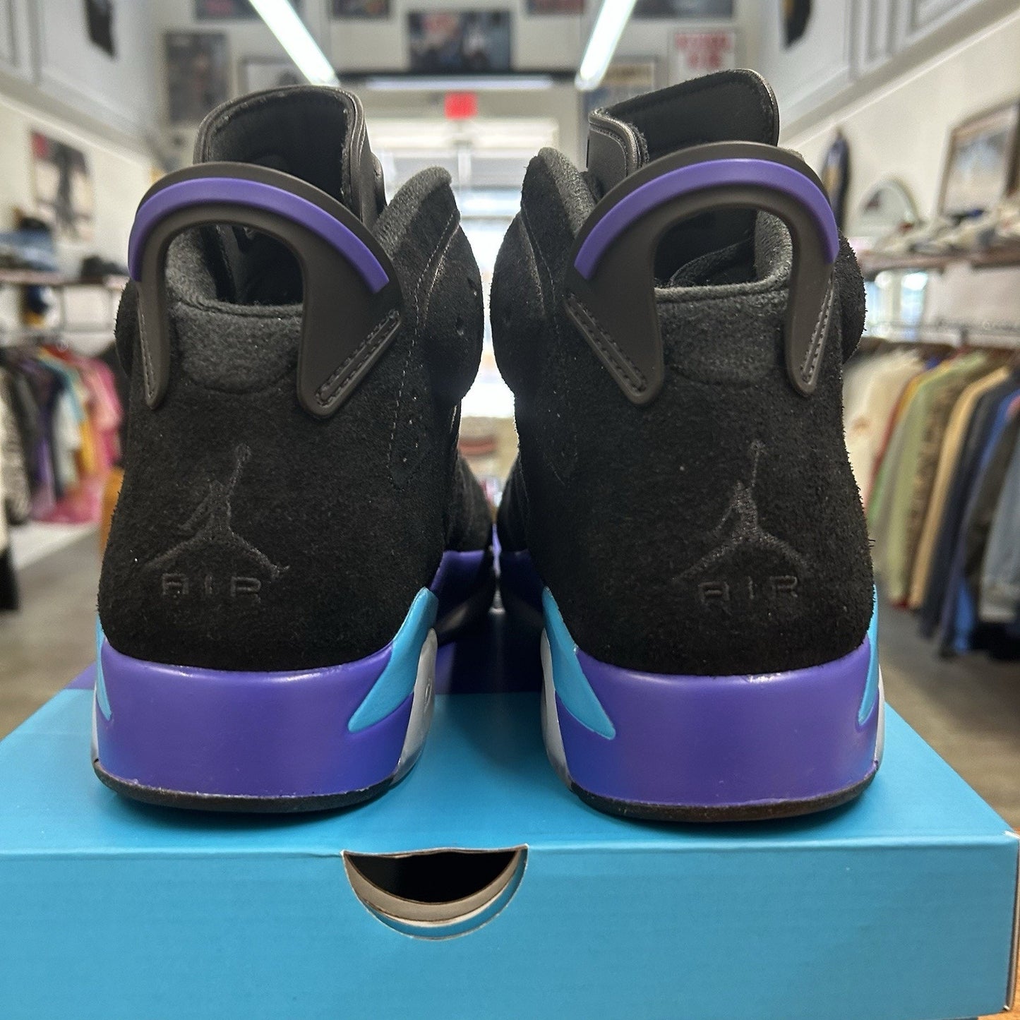 Size 9 - Air Jordan 6 Retro Aqua Worn Once OG All