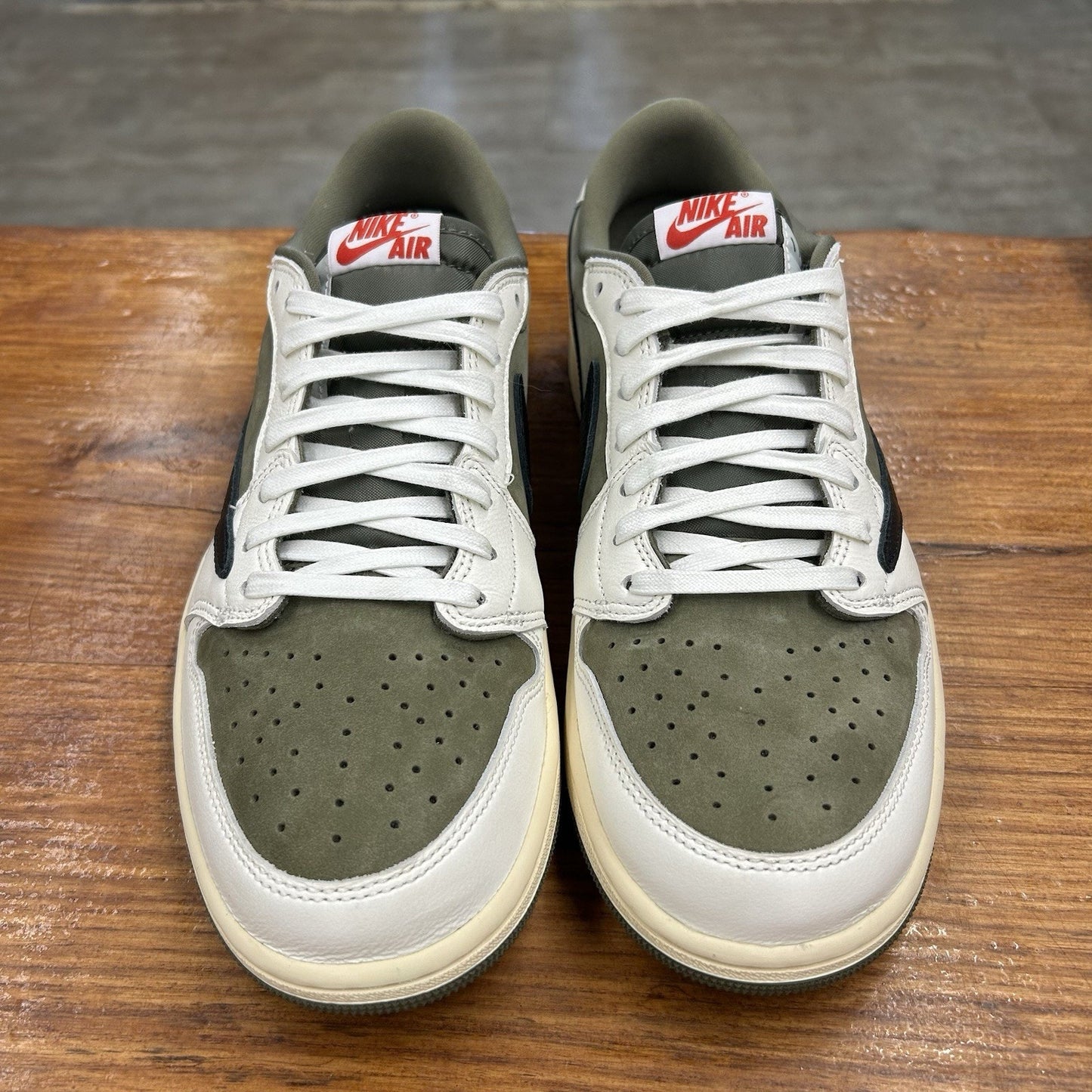 Size 10.5 - Travis Scott x Air Jordan 1 Retro OG SP Low Reverse Olive