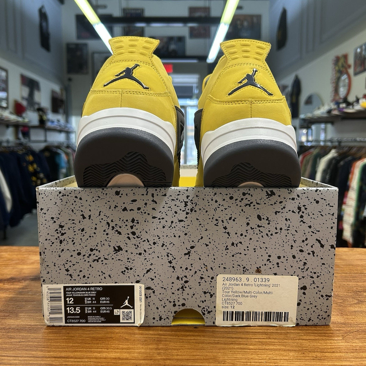 Size 12 - Jordan 4 Retro Mid Lightning Worn Once