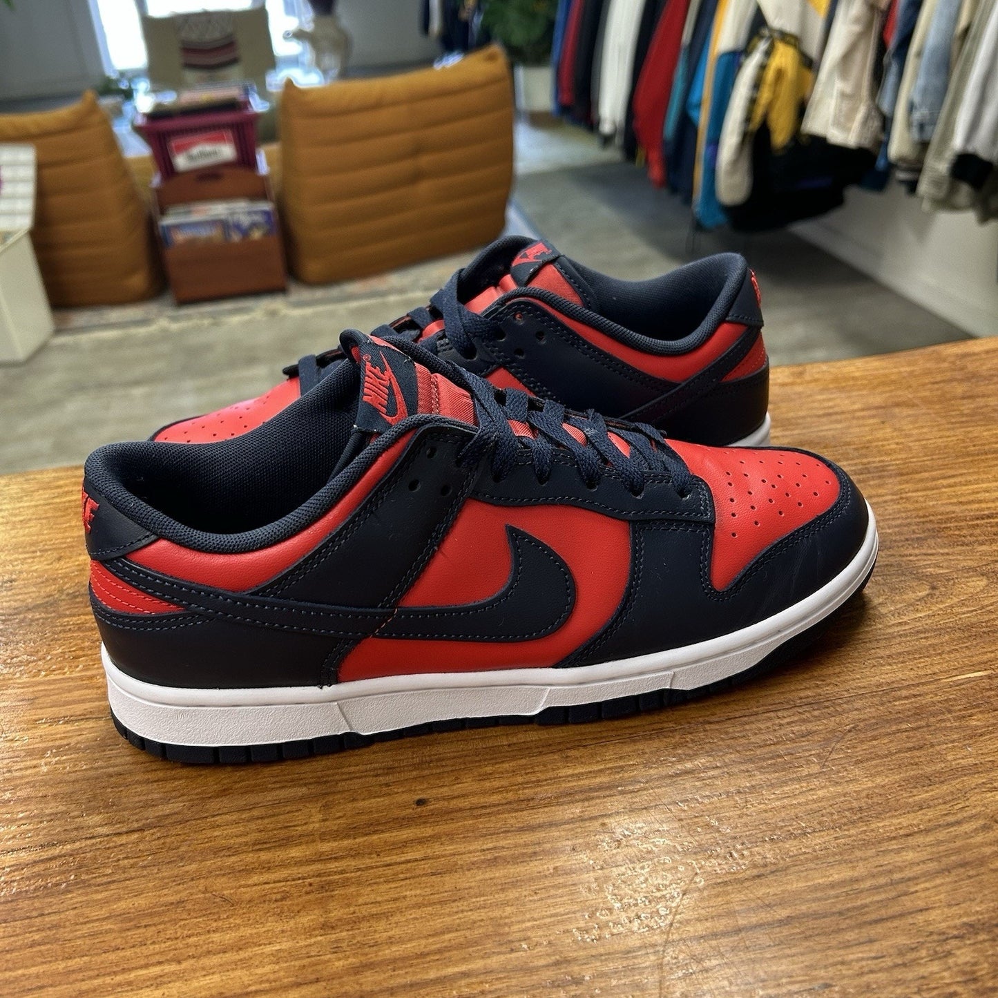 Nike Dunk Low Navy Red - Used - 10 Men's