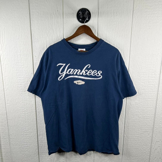 Vintage Y2K Yankees Baseball Nike Center Swoosh Tee (XL)