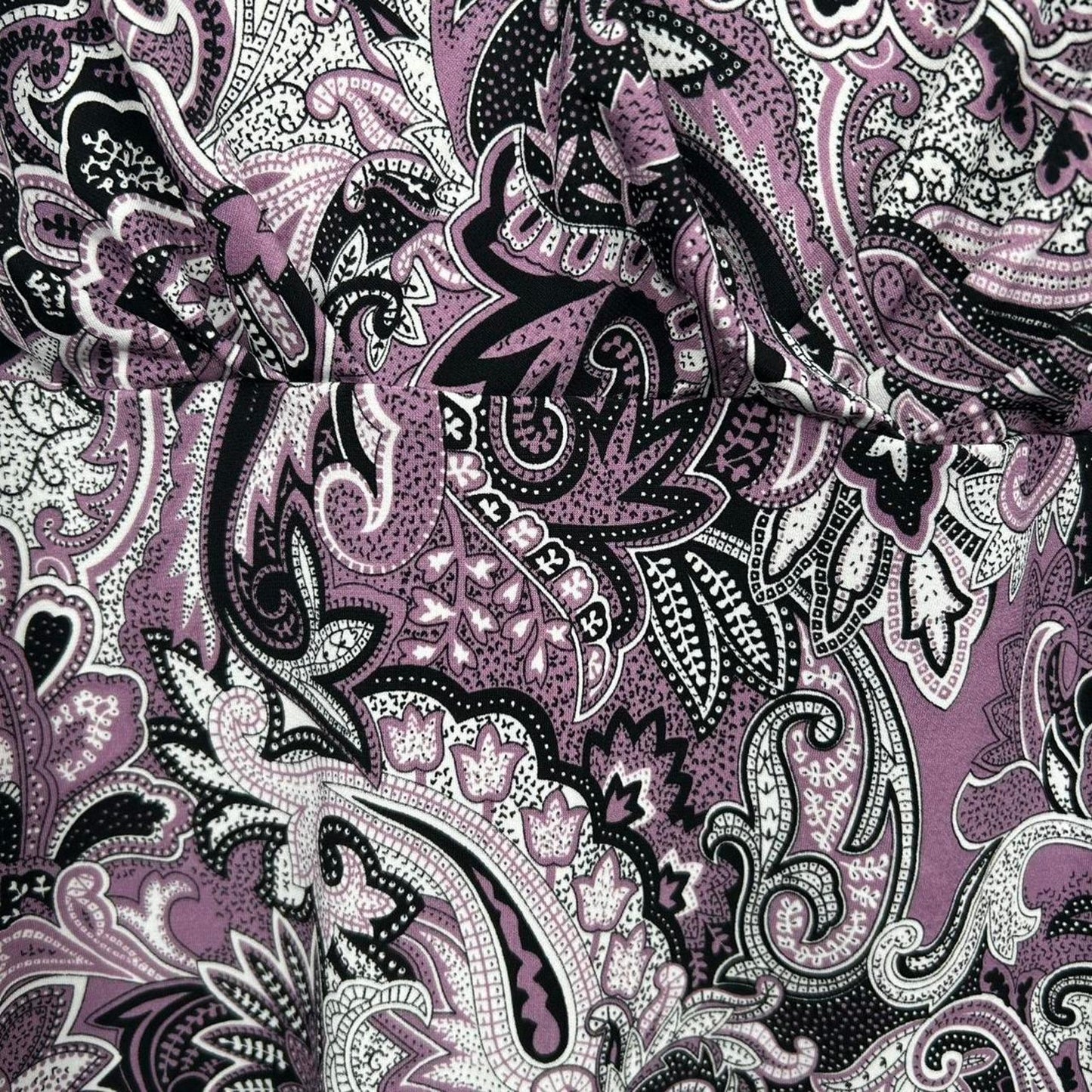 2000s y2k Paisley Print Stretchy Lace Going Out Tank Top (L)