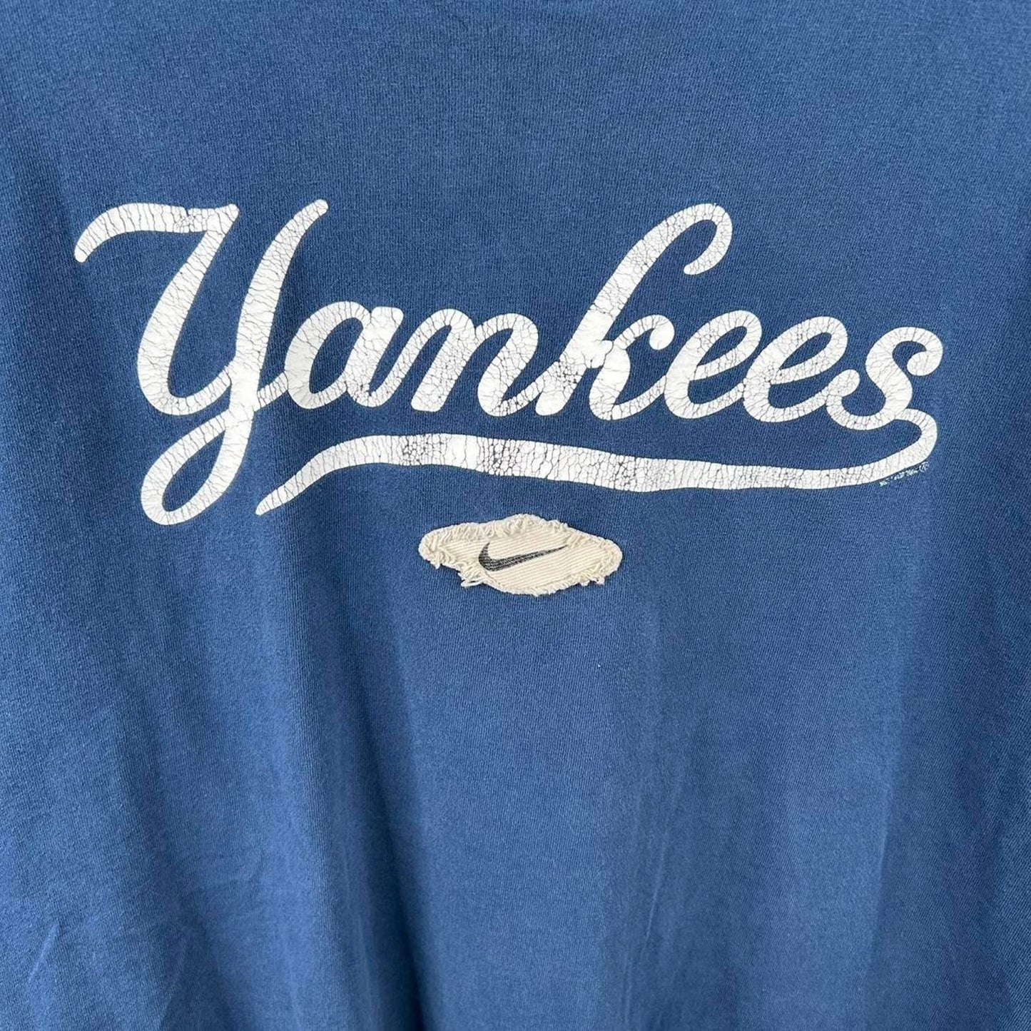 Vintage Y2K Yankees Baseball Nike Center Swoosh Tee (XL)