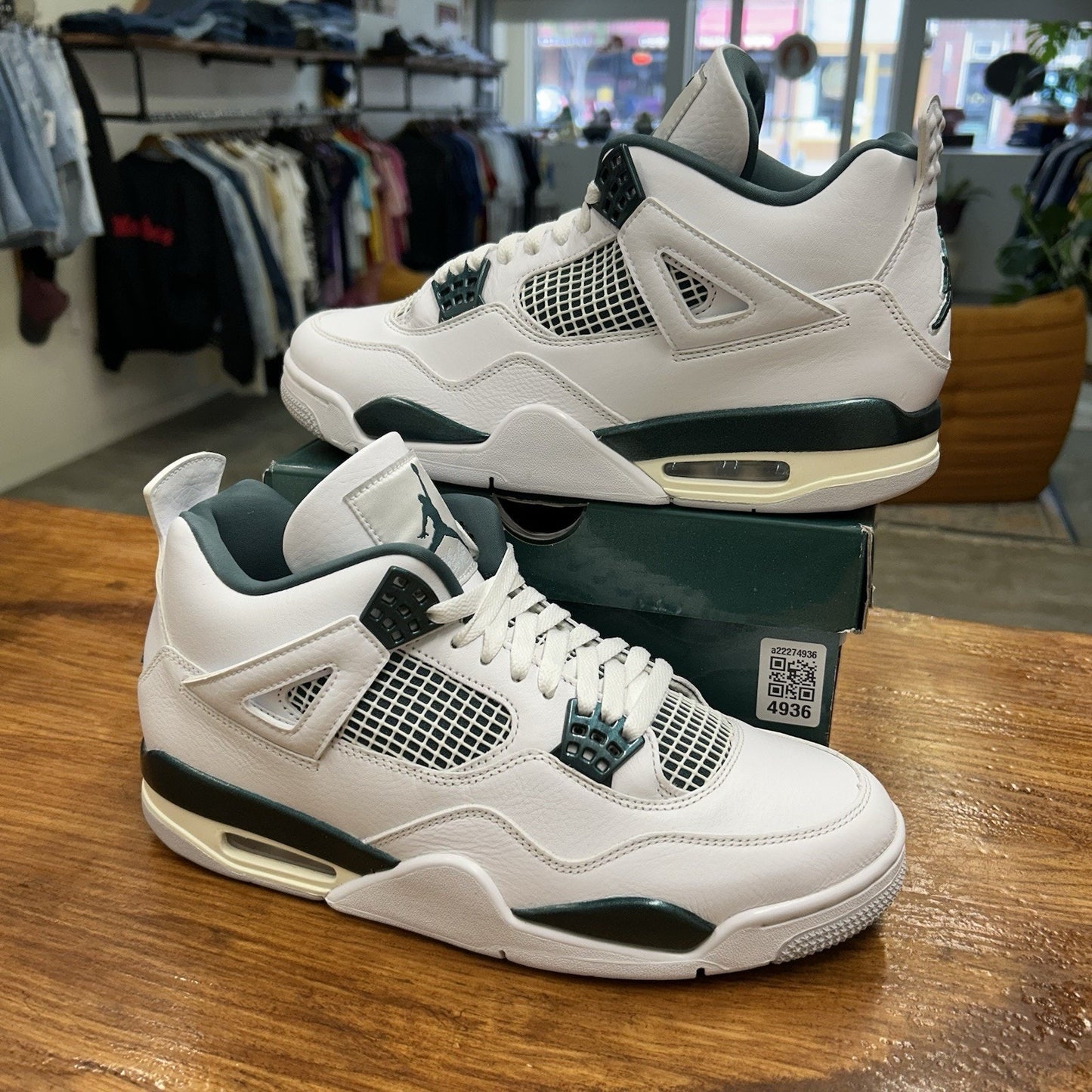 Size 10 - Air Jordan 4 Retro Oxidized Green Worn Once OG All