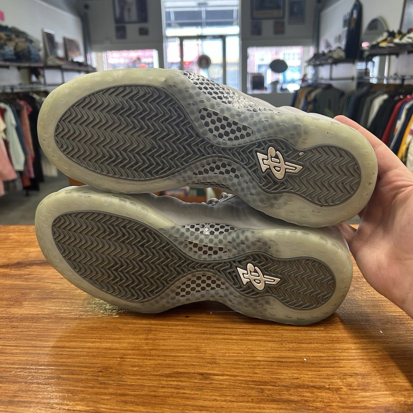 Size 12 - Nike Foamposite Wolf Grey