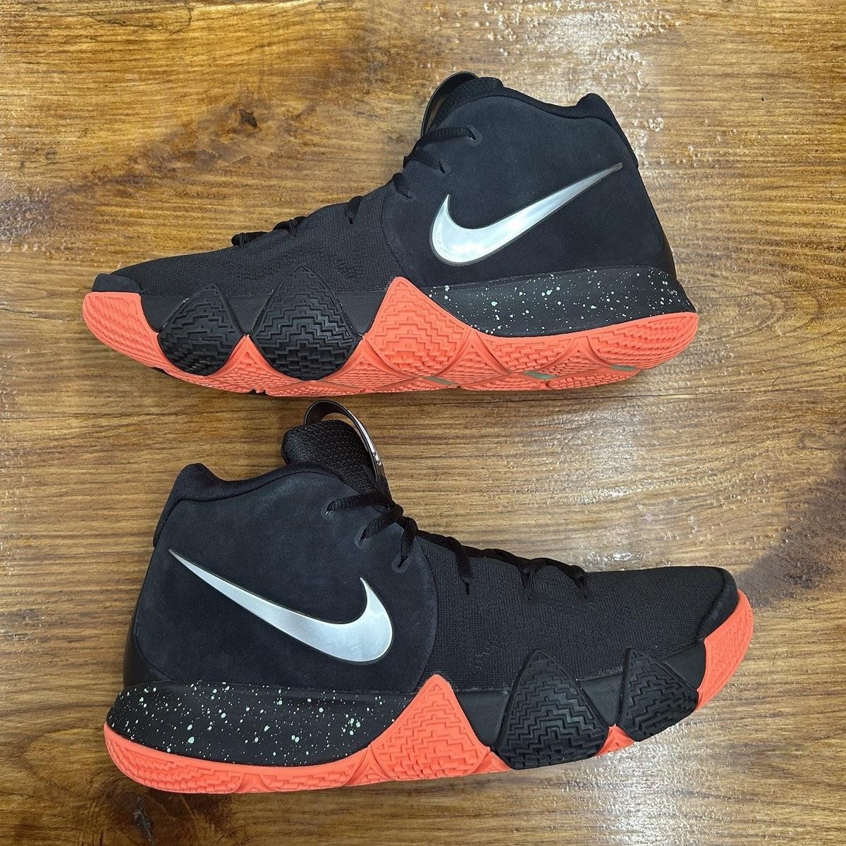 Size 12 - Nike Kyrie 4 Silver Orange Worn Once No Box