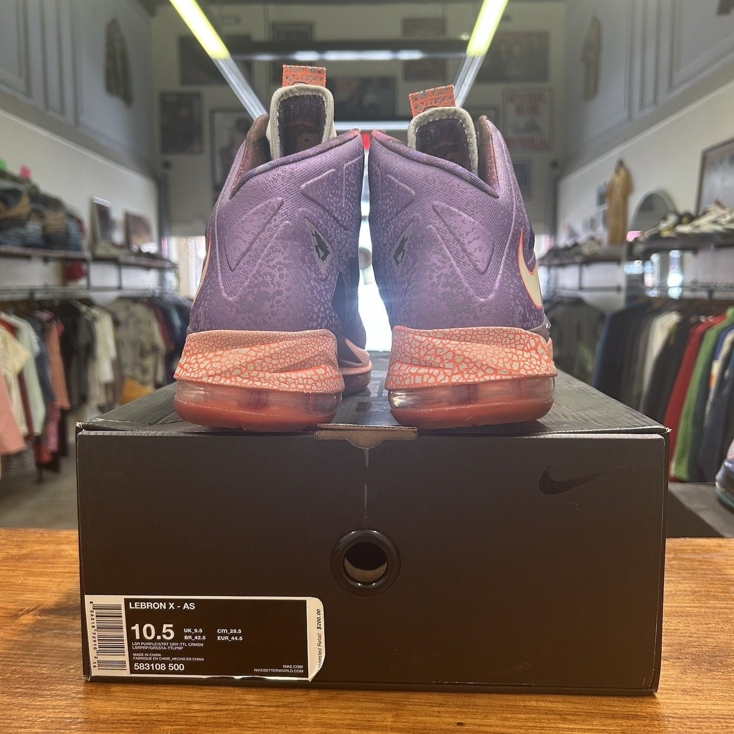 Size 10.5 - LeBron 10 All Star Extraterrestrial