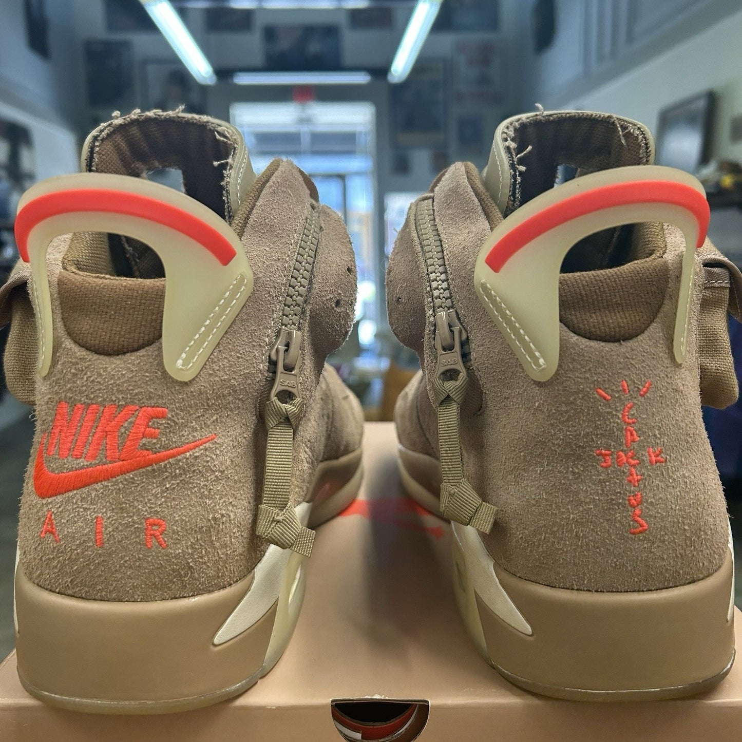 Size 13 - Jordan 6 x Travis Scott British Khaki