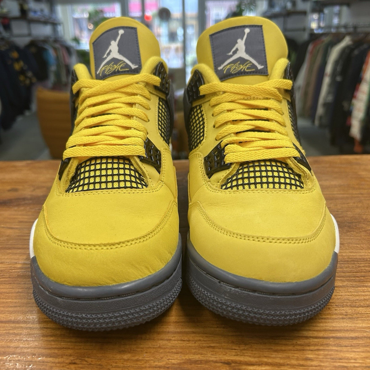 Size 12 - Jordan 4 Retro Mid Lightning Worn Once