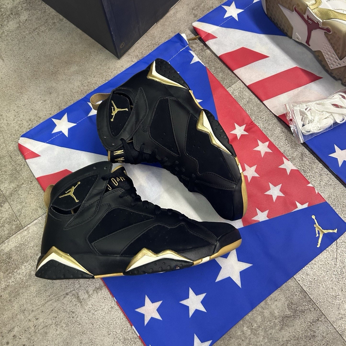 Size 10.5 - Air Jordan 7/6 Retro Golden Moments Pack
