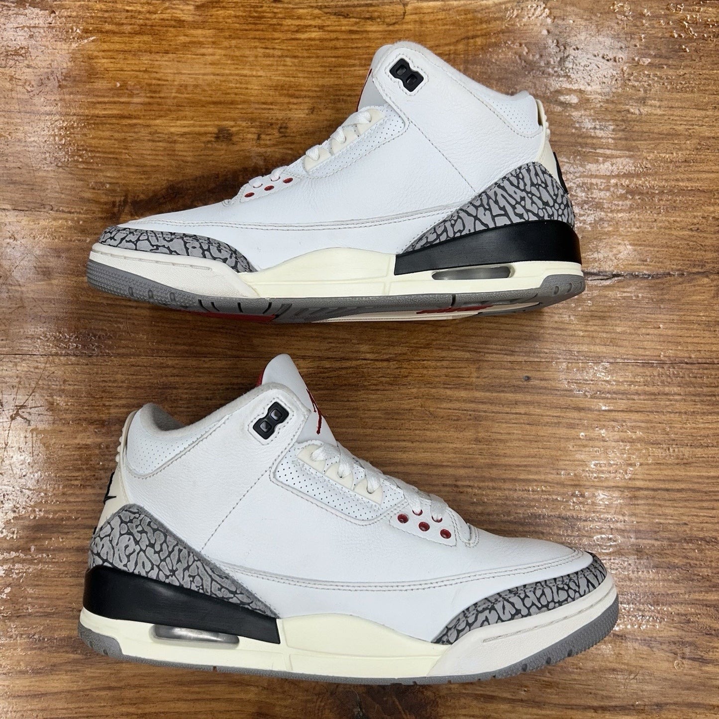 Size 9 - Jordan 3 Retro Mid White Cement Reimagined Lightly Worn OG All