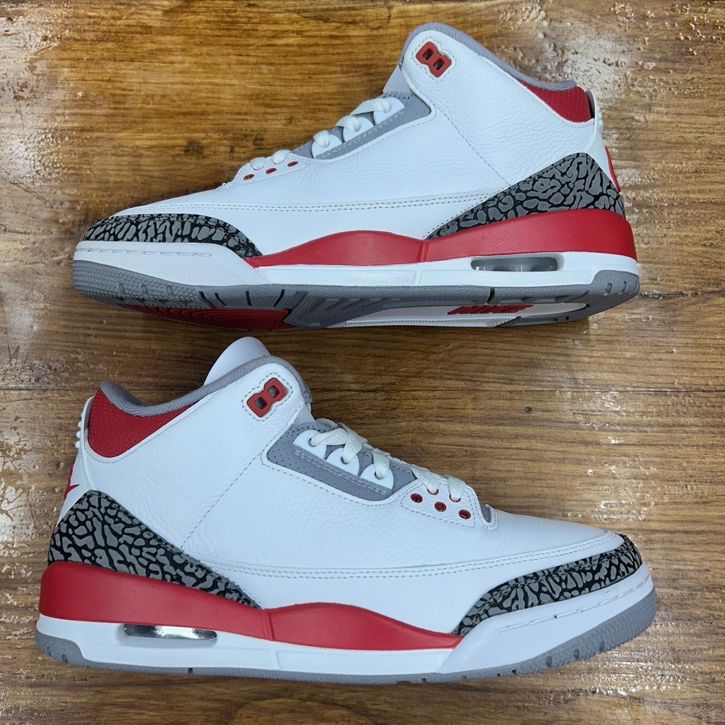 Size 10 - Jordan 3 Retro Mid Fire Red Lightly Worn