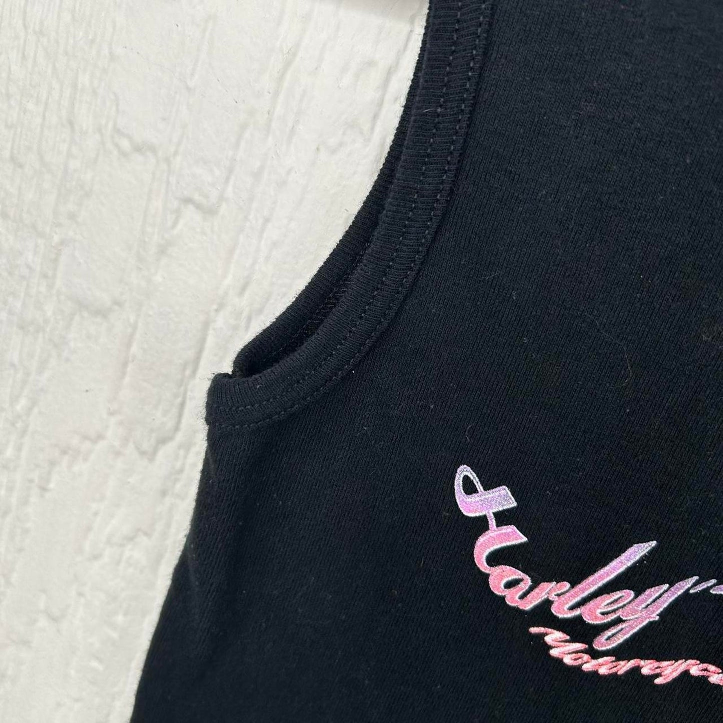 2000s y2k Harley Davidson Motorcycle Aruba Women's Tank (M)
