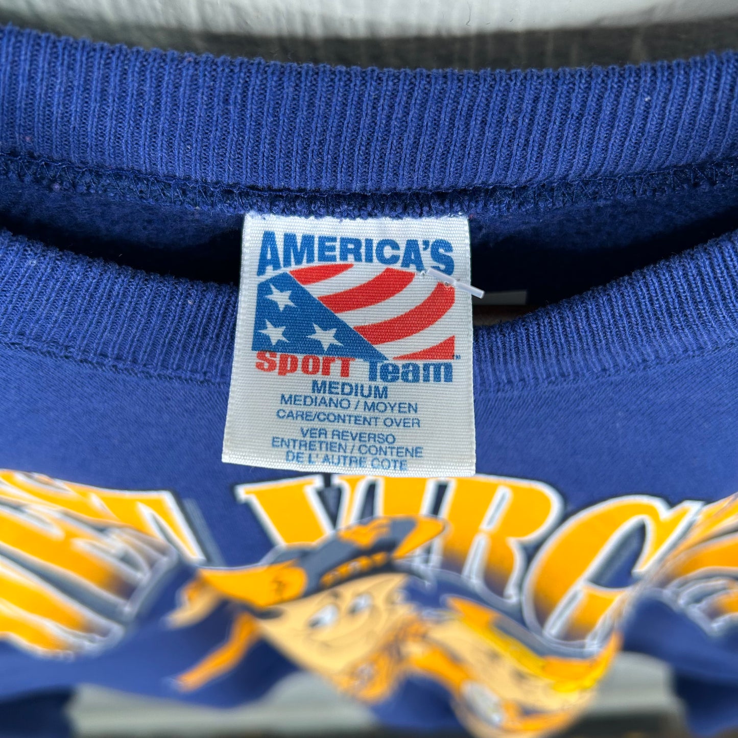 Vintage 90's WVU x Flintstones Graphic Crewneck (M)