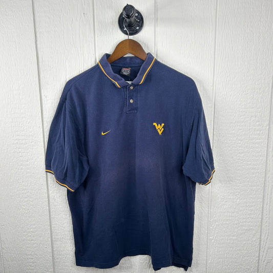 Vintage Y2K WVU Nike Polo (XL)