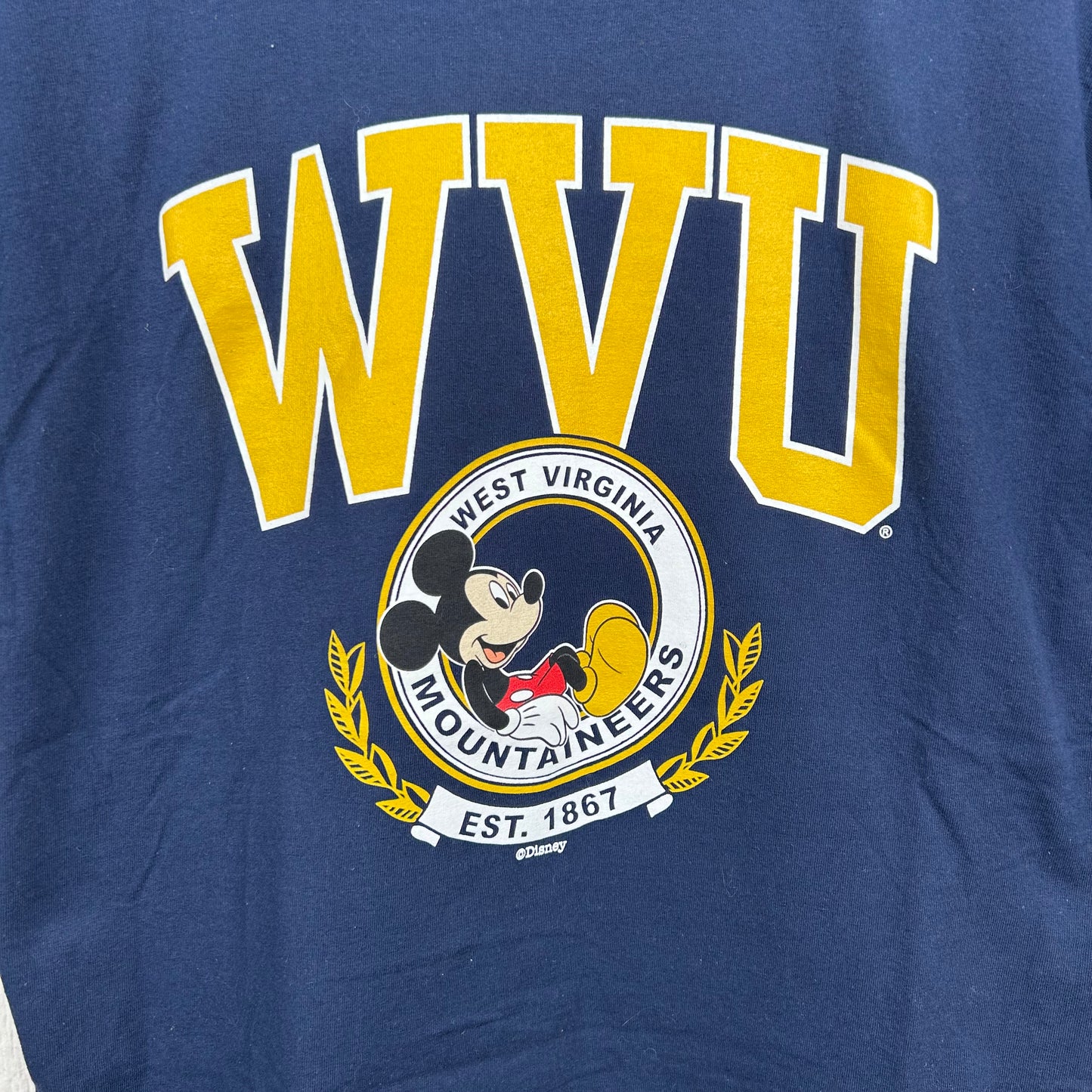 Y2K WVU Disney Mickey Mouse Tee (L)