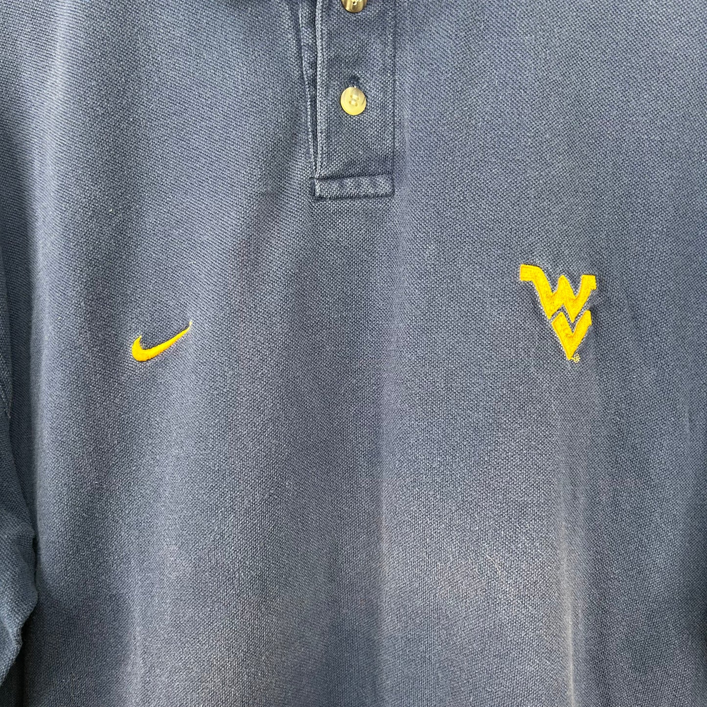 Vintage Y2K WVU Nike Polo (XL)