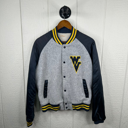 Vintage 80's Flying WV Button-Up Fur Bomber Jacket (M)