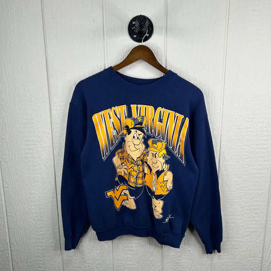 Vintage 90's WVU x Flintstones Graphic Crewneck (M)