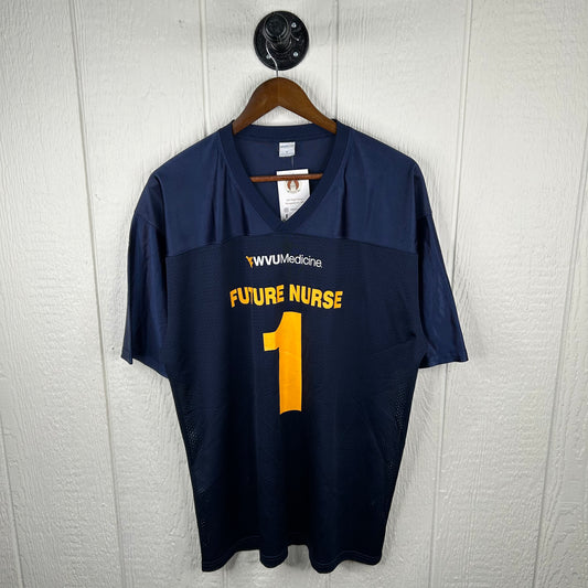 Modern WVU Medicine Future Nurse Navy Football Jersey (L)