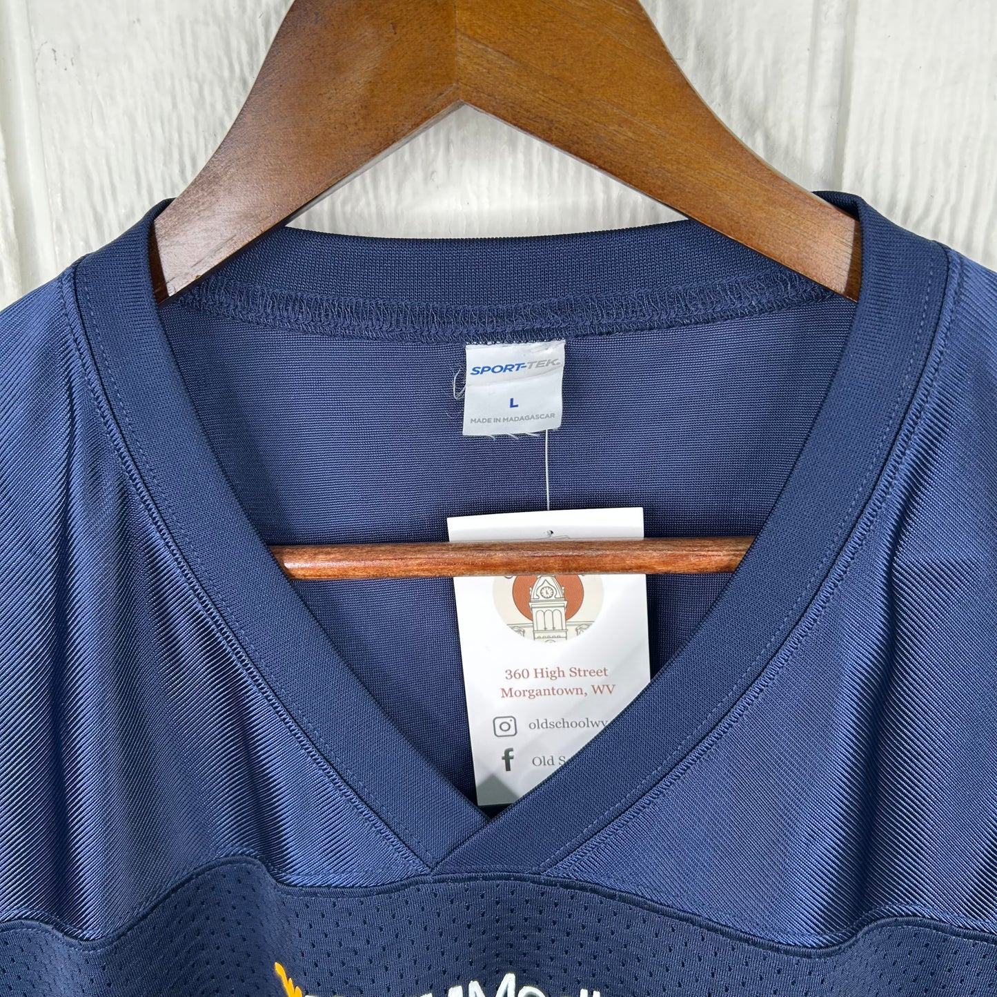 Modern WVU Medicine Future Nurse Navy Football Jersey (L)