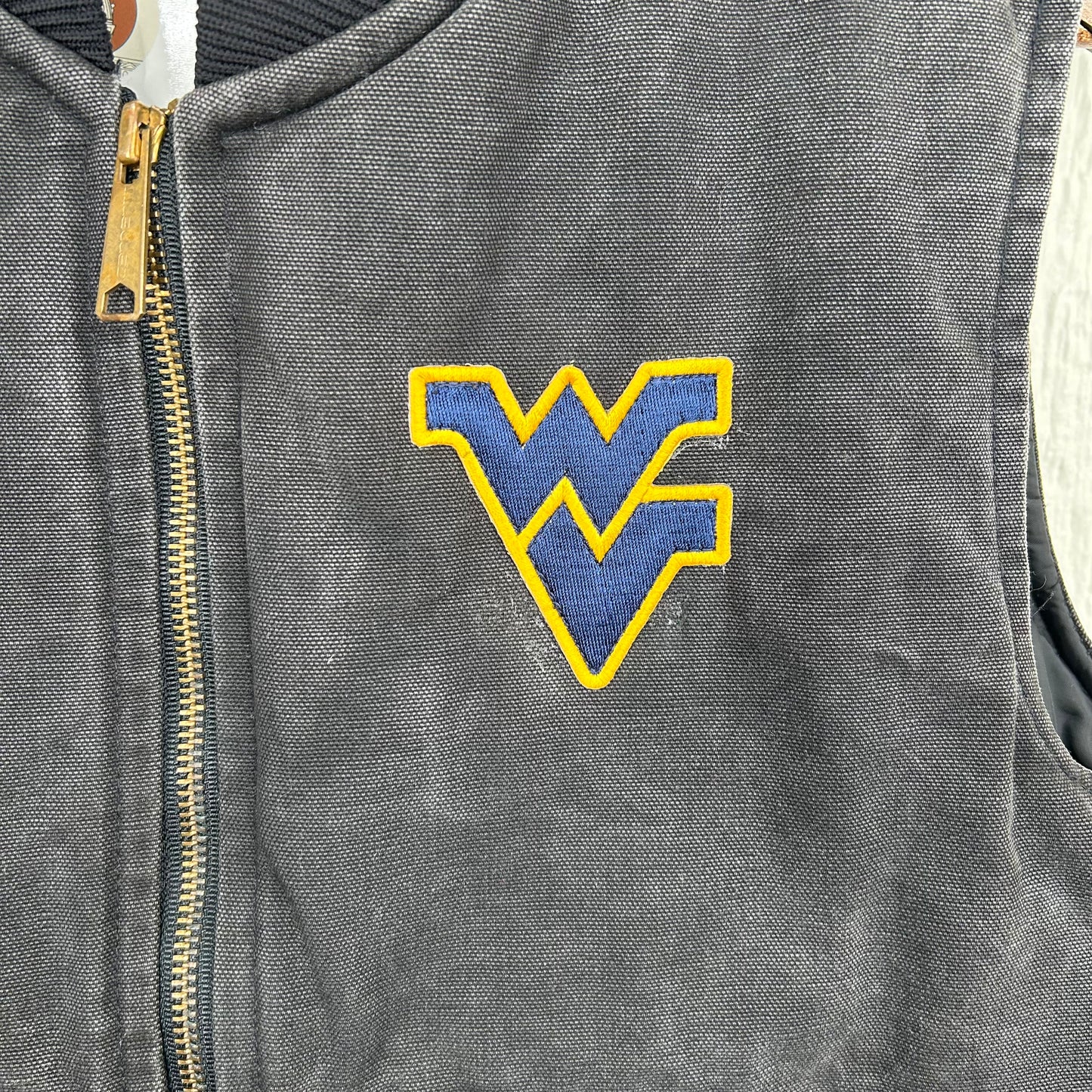 Vintage 90's Charcoal Gray Flying WV Carhartt Vest (M)