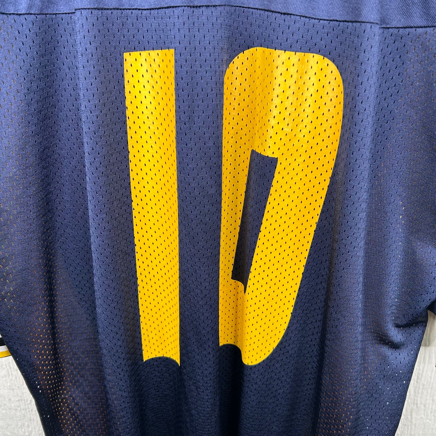 Y2K Navy WVU Nike Number 10 Football Jersey (XL)