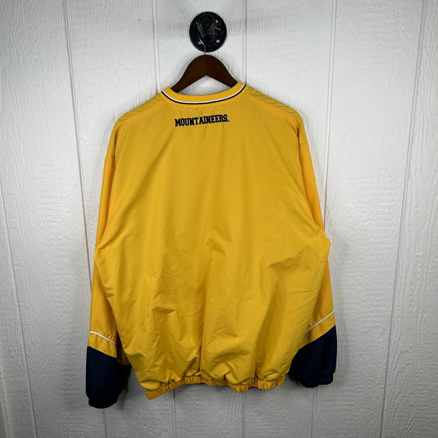 Y2K Gold Flying WV Mountaineers Embroidered Windbreaker (L)