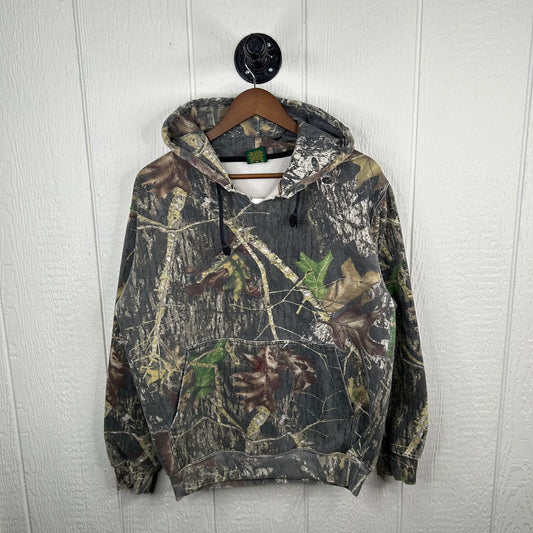 Vintage y2k Cabela's Forest Camo Hoodie (M)