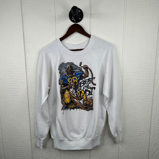 Rare Vintage WVU Beast of the East Graphic Crewneck (XL)