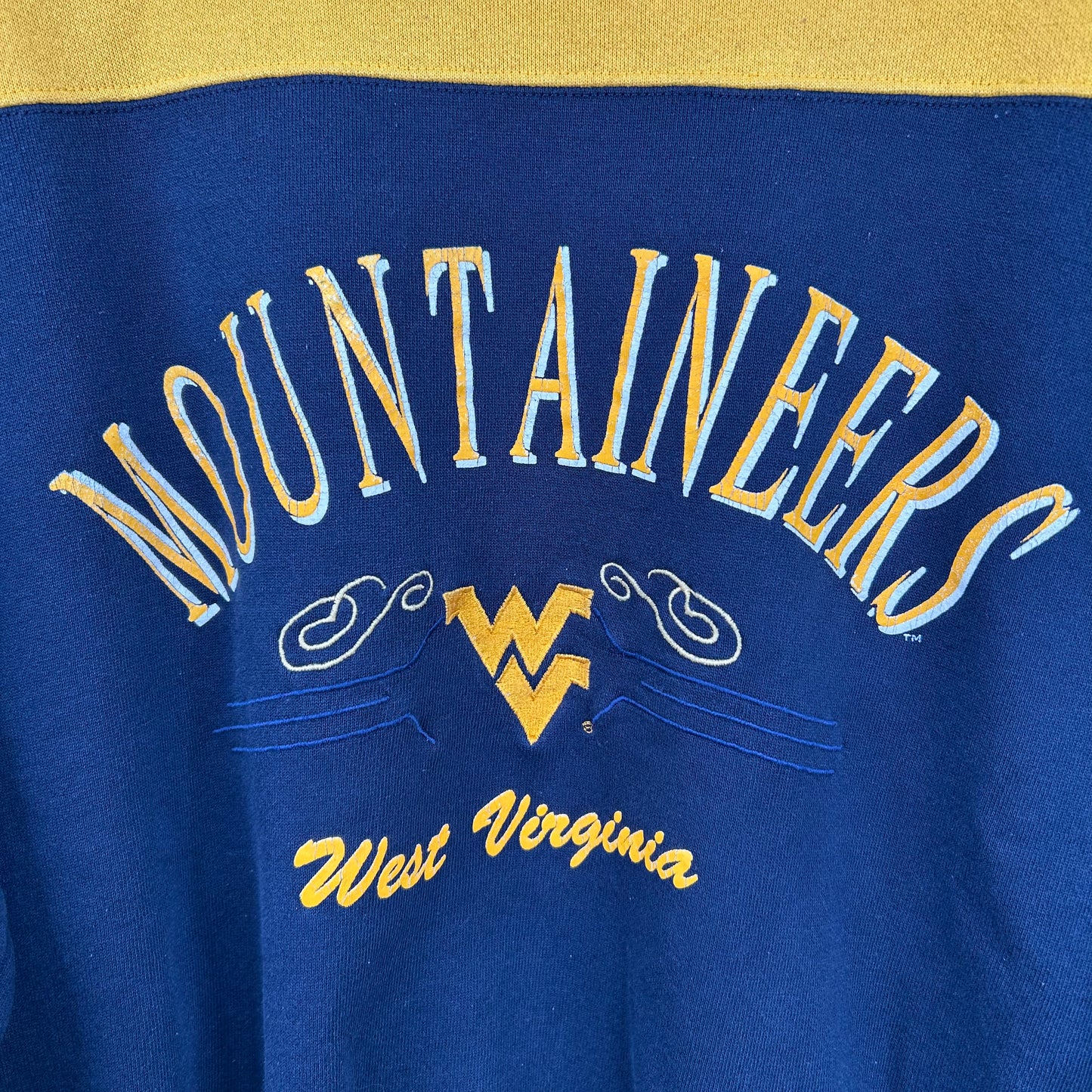 Vintage WVU Mountaineer Graphic Crewneck (XL)