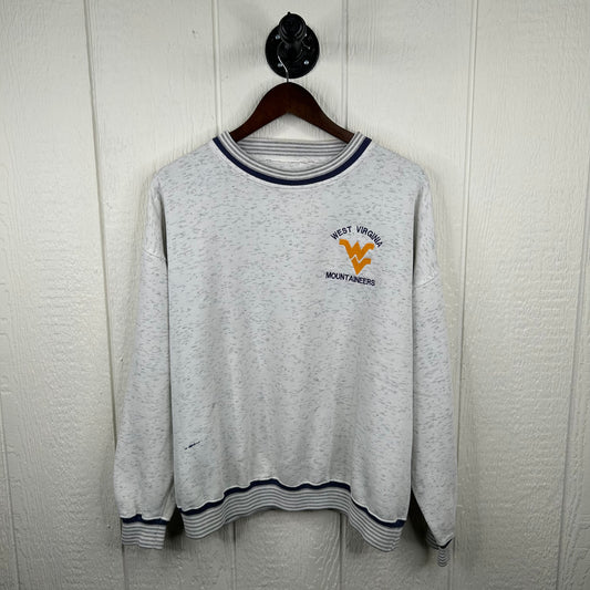 Vintage Embroidered West Virginia Mountaineers Crewneck (L)