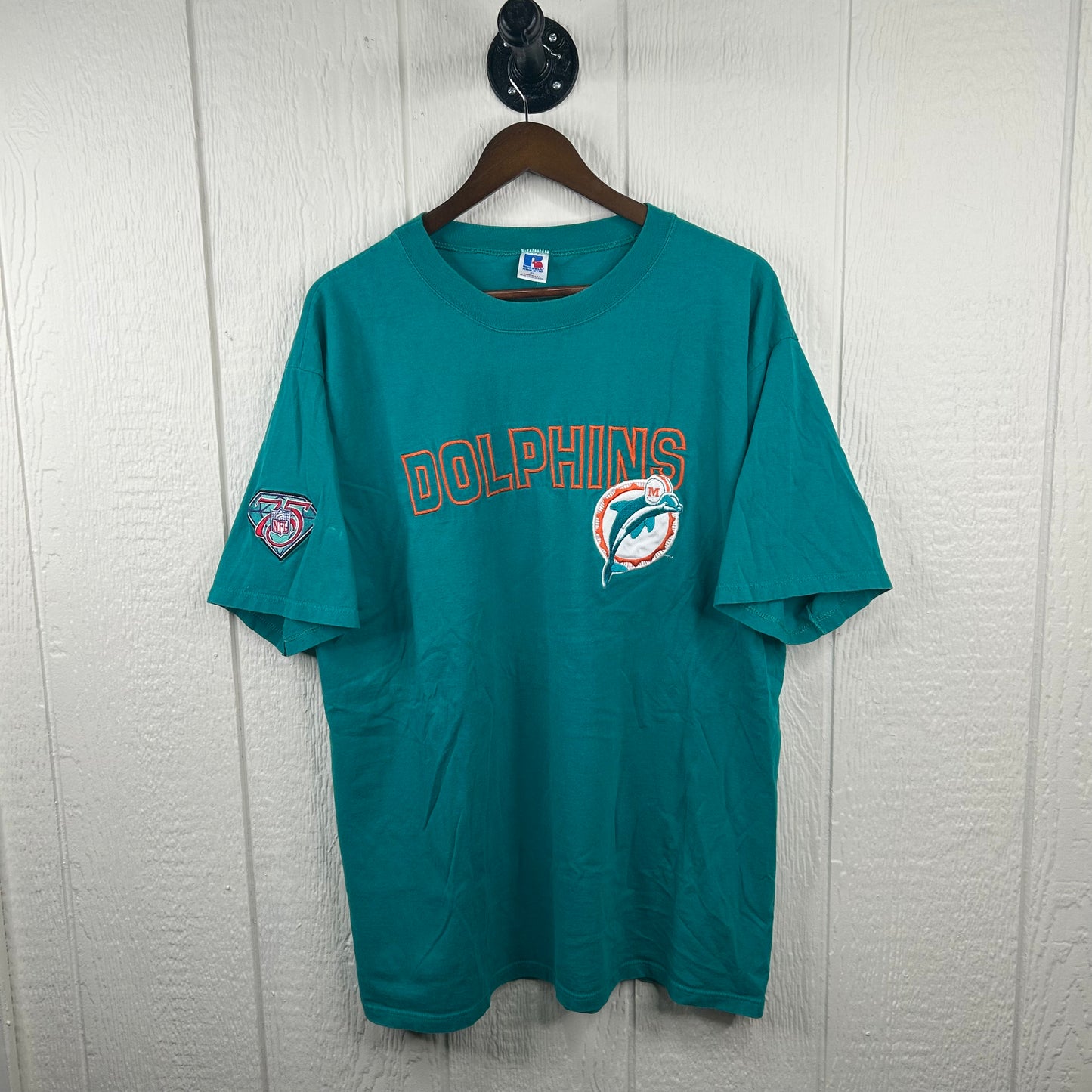 Vintage 90s Miami Dolphins Embroidered Tee (XL)
