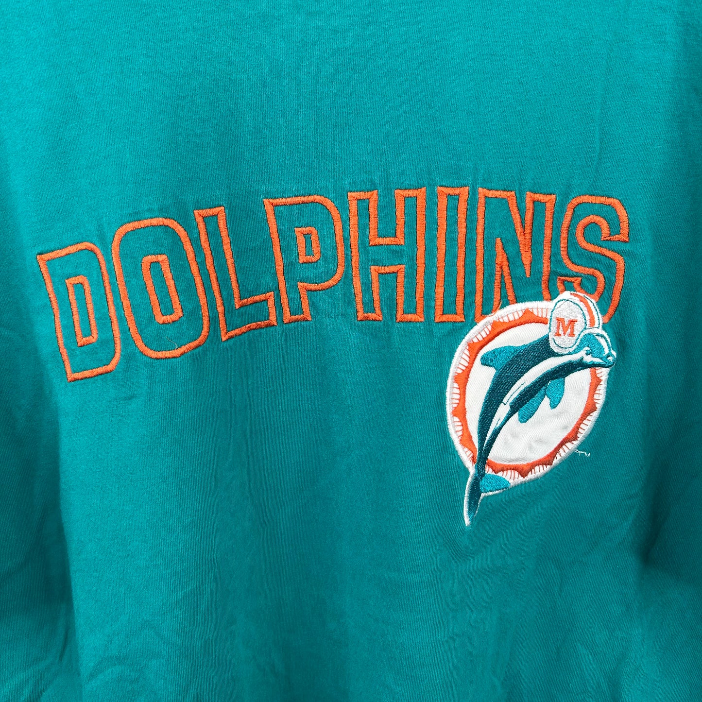 Vintage 90s Miami Dolphins Embroidered Tee (XL)