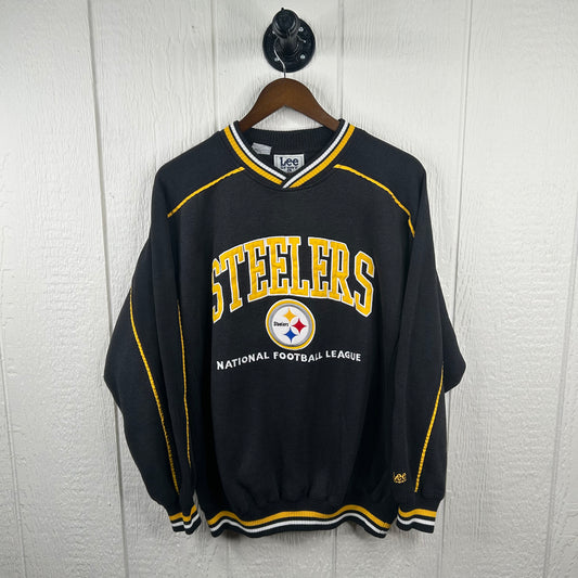 Vintage 90s Pittsburgh Steelers Embroidered Crewneck (L)