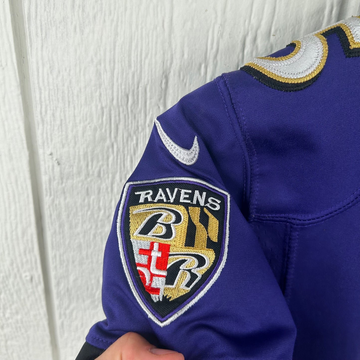 Y2K Baltimore Ravens Embroidered Football Jersey (S)