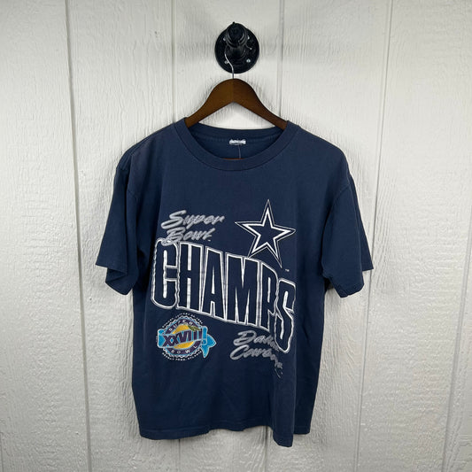 Vintage 1995 Dallas Cowboys Superbowl Champions Graphic Tee (L)