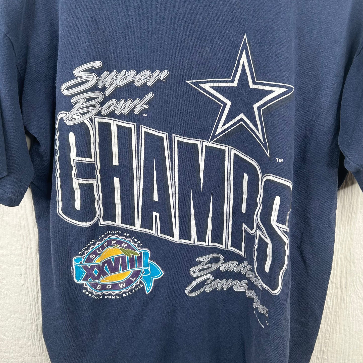 Vintage 1995 Dallas Cowboys Superbowl Champions Graphic Tee (L)