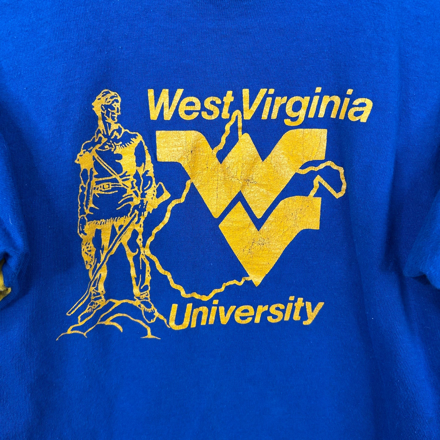 Vintage 90s West Virginia University Graphic Tee (M)