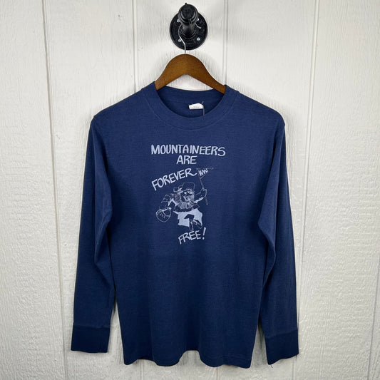 Rare 70s 'Mountaineers Are Forever' X Sig Eps & Kappa Homecoming 1982 Longsleeve Graphic Tee (M)
