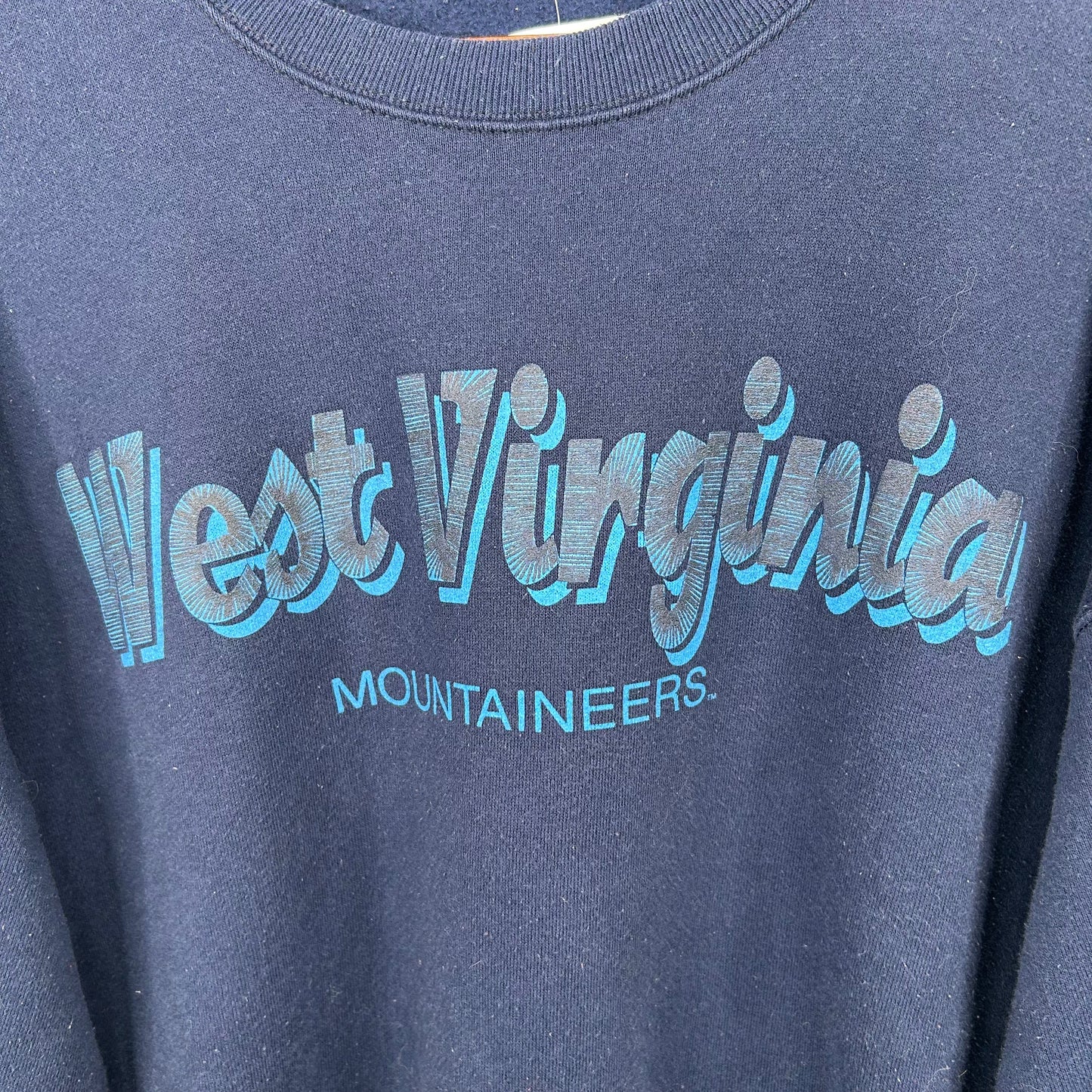 Vintage 90s West Virginia Mountaineers Graphic Crewneck (XL)
