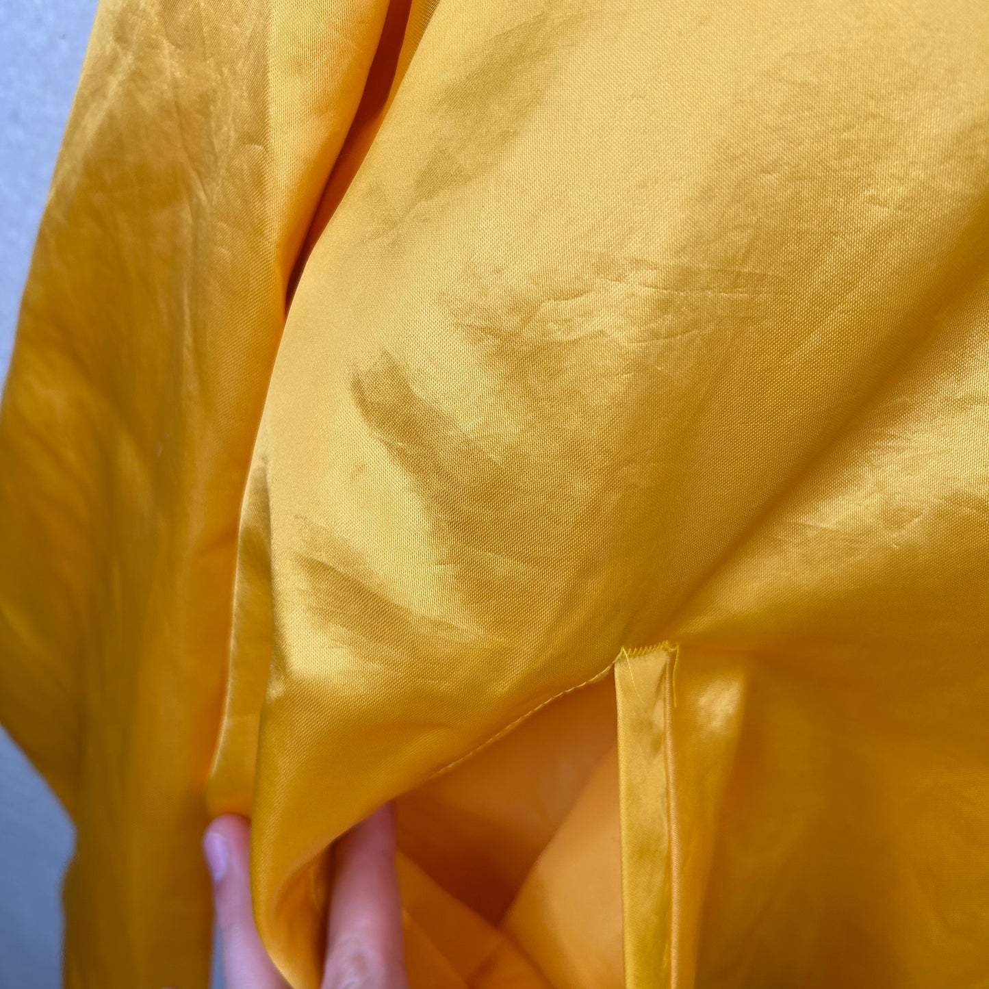 Vintage 80s Gold West Virginia Bomber Jacket (L)