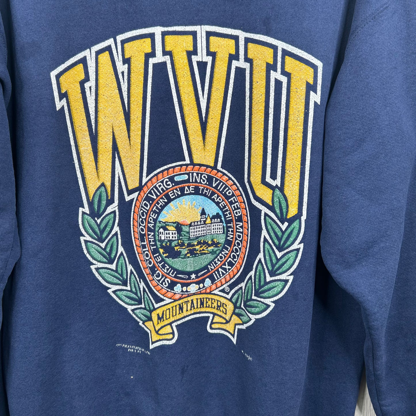 Vintage 90s WVU Graphic Crewneck (XL)