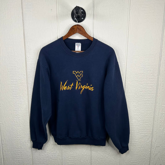 Y2K Embroidered West Virginia University Crewneck (M)