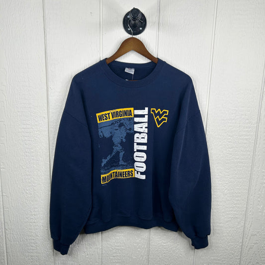Y2K WVU Football Graphic Crewneck (L)