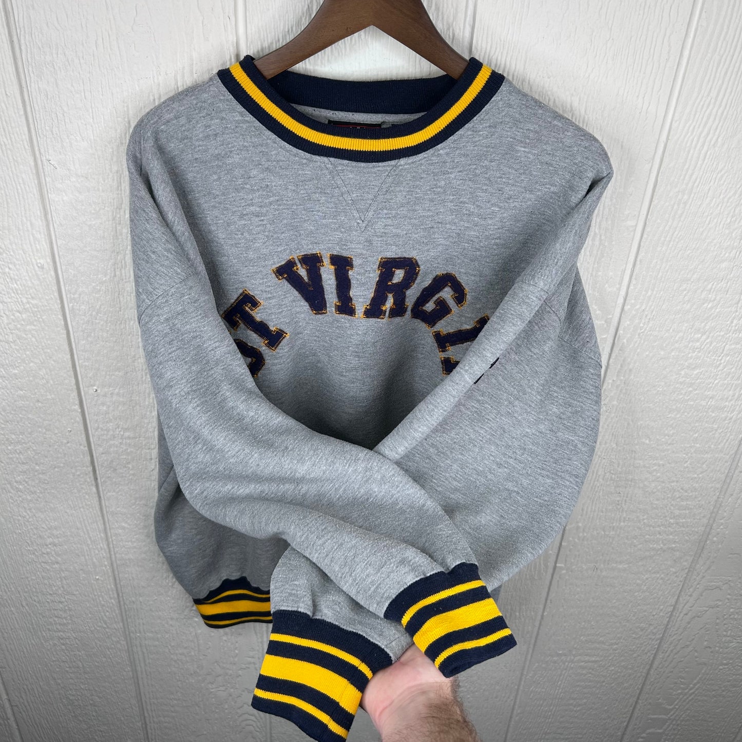 Vintage 90's West Virginia Mountaineers Crewneck (XL)
