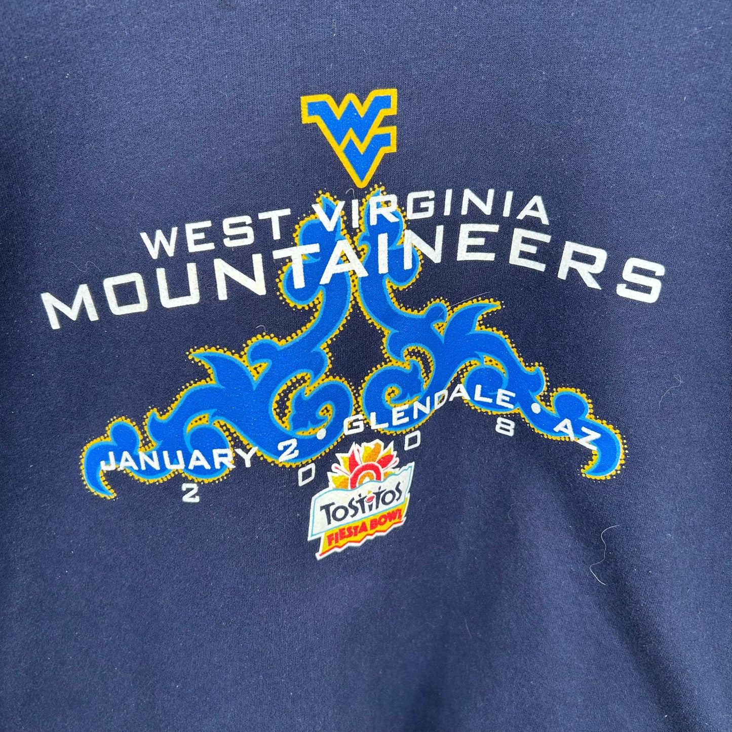 2008 WVU Football Tostitos Fiesta Bowl Crewneck (XL)